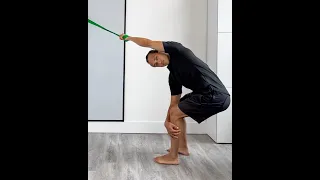Banded Lats Stretch - shoulder flexibility exercise