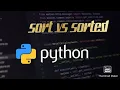 sort VS sorted in Python