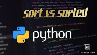 sort VS sorted in Python