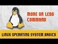 Linux Operating System Command More Or Less
