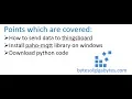 How to send data to thingsboard using python
