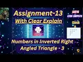 Assignment 13 Inverted Angle Triangle - 3 CCBP NxtWave