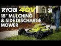 RYOBI 40V 2-In-1 Mulching Side Discharge Mower