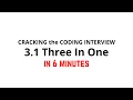 3 1 Three In One Cracking the Coding Interview Solution