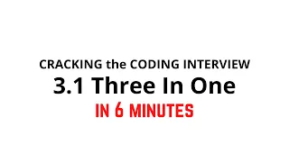 3 1 Three In One Cracking the Coding Interview Solution