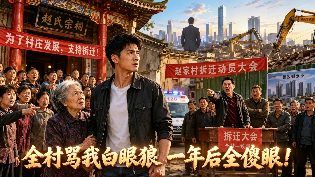 堂哥逼全村拒簽拆遷協議,我為救病危母親拿150萬離開!一年後他哭求我,才知道我早看穿一切