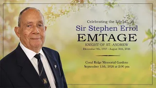 Celebrating The Life of Sir Stephen Errol Emtage