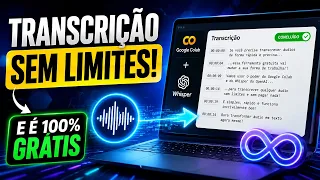 FAÇA TRANSCRIÇÃO DE ÁUDIO EM TEXTO SEM LIMITES, GRATUITAMENTE #transcrição #áudio #texto