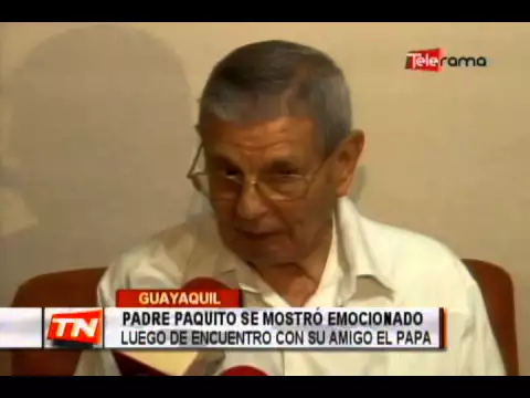 Padre Paquito se mostró emocionado luego de encuentro con su amigo el Papa