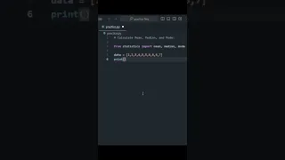 Calculate Mean Median Mode