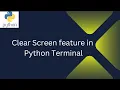 Clear screen in Python Terminal