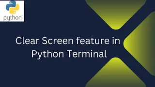 Clear screen in Python Terminal