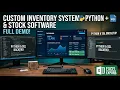 Python Inventory Management System with SQL Excel Export Full Demo