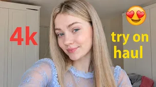 4K Micro Bikini Try On Haul - Transparent Lingerie See-through Fashion Dresses With Me