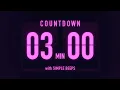 3 Minute Countdown Timer Flip Clock with Low Beeps Every 5 Minutes