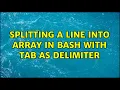 splitting a line into array in bash with tab as delimiter