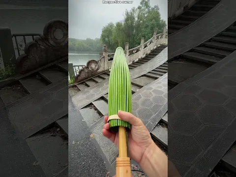 Water and electricity resistant wooden umbrella || #trending #shortvideo