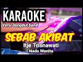 SEBAB AKIBAT - Itje Trisnawati | Karaoke dut band mix nada wanita | Lirik