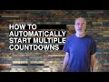 How to schedule multiple countdowns in ProPresenter