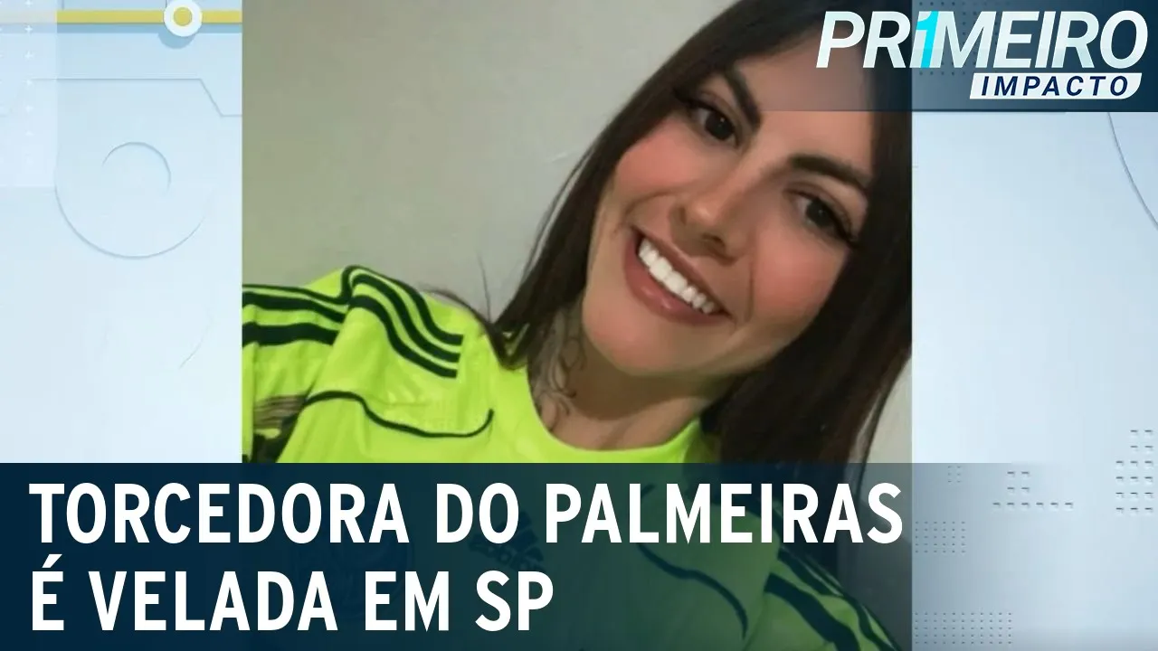 Torcedora do Palmeiras morta em confusão no estádio é velada em SP | Primeiro Impacto (11/07/23)