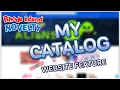 NEW Website Feature! My Catalog Tutorial
