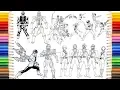 POWER RANGERS All Pages In SAILANY Coloring Kids Power Rangers Coloring Book