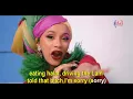 Cardi B, Bad Bunny & J Balvin - I Like it [Official Music Video] Karaoke | CantoYo