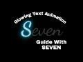 Glowing text animation in HTML and CSS