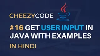 Getting User Input in Java Hindi Learn Java Programming -