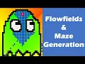 Neat AI Does Pacman Flow Field and Maze Generation