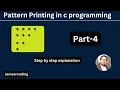 Pattern Printing in C Programming Star Pattern part-4 sameercoding