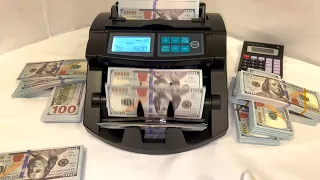 Counting 100k Dollars With 100 Bills Using A Money Machine 