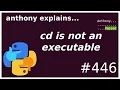cd is not an executable beginner anthony explains