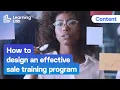 How to design an effective sale training program