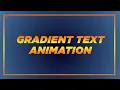 CSS Gradient Text Background Animation