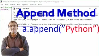 Append Method in python in hindi and english