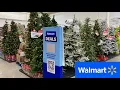 WALMART CHRISTMAS TREES CHRISTMAS DECORATIONS ORNAMENTS SHOP WITH ME SHOPPING STORE WALK THROUGH