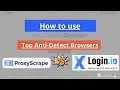 Tutorial ProxyScrape xLogin IO - Free Rotating Proxy List