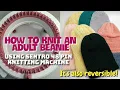 How to Knit an Adult Beanie using Sentro Knitting Machine 48 pins