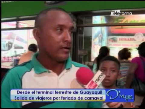 Desde el terminal terrestre de Guayaquil salida de viajeros por feriado de carnaval