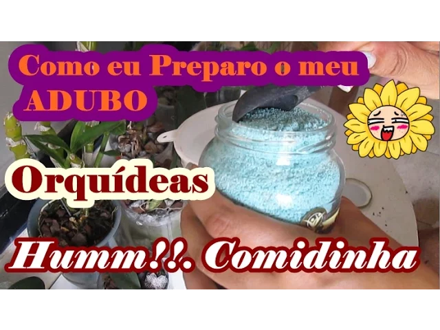 ORQUÍDEAS COMO EU PREPARO O ADUBO PARA MINHAS MENINAS