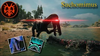 path of titans suchomimus fight compilation official server 