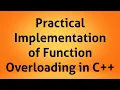 Practical Implementation of Function Overloading in C C Tutorial C Programming