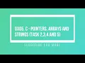 5 C Pointers arrays strings task 2-5