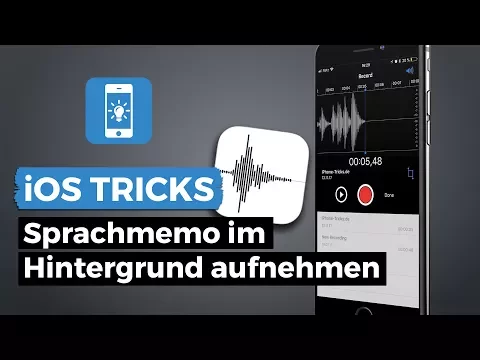 Download MP3 Sprachmemo unter iOS 8 am iPhone im Hintergrund aufnehmen | iPhone-Tricks.de
