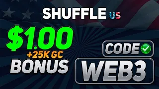 Shuffle US Promo Code "GET" — $1 Shuffle Cash + 25K Gold Coins! (new shuffle us code 2026)