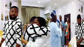 toyin abraham husband in shock as his wife suprise him ajobiewe chant for him on his birthday