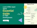 Mastering HTML input types a comprehensive guide