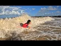 Download Lagu SURFEI COM O PÉ DE PATO!- I SURFED WITH MY FINS!