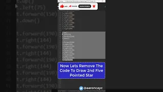 Create Graphics In Python - ForLoop Draw Five Pointed Star